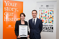 Yvette Johns, Nopta; David Fricker, Director-General of the National Archives