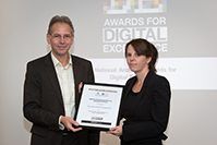 Accepting the Award for National Offshore Petroleum Titles Administrator: Yvette Johns, ICT Administrator